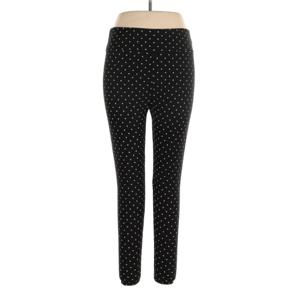 Charlies Project Kid's Size L/XL Black & White Polka Dot Leggings NWT w Dust Bag